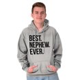 thumbnail image 4 of Best Nephew Ever Family Aunt Uncle Men's Big & Tall Graphic Hoodie Brisco Brands 5X, 4 of 5