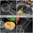 thumbnail image 5 of Coladores de fideos prácticos, utensilios de cocina de acero inoxidable, color negro, 4 Uds., 5 of 5