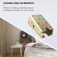 thumbnail image 4 of 4Pcs Folding Table Legs Bed Support Brackets Foldable Furniture Leg, 4 of 5