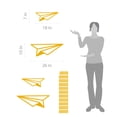 thumbnail image 2 of Flying Paper Airplane Kids Modern Wall Art Decal, 2 of 4