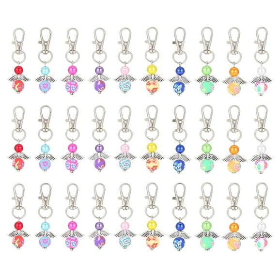 30pcs Angel Keychain Decorative Charm Ornament Crafts Household Supplies