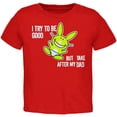 thumbnail image 1 of Happy Bunny - I Try To Be Dad Toddler T-Shirt, 1 of 1