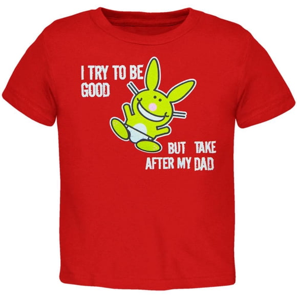 Happy Bunny - J'essaie d'Être Papa T-Shirt pour Tout-Petit
