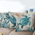 thumbnail image 6 of Merzam 18” x 18” Mediterranean Style Waterproof Polyester Decorative Pillow Covers, 4-count, 6 of 6