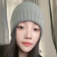 thumbnail image 2 of CSChome Elastic Knitted Hat Women Winter Knit Hat - High Elastic Solid Color Dome Soft Windproof, 2 of 7