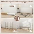 thumbnail image 5 of JONPONY Simple Upholstered Headboard for Queen Size Bed, Height Adjustable and Ergonomic Headboard,Easy Assemble, Sturdy and Durable,Beige, 5 of 11