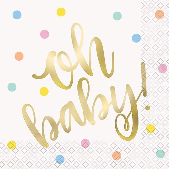 Baby Shower 'Oh Baby' Lunch Napkins (16ct)