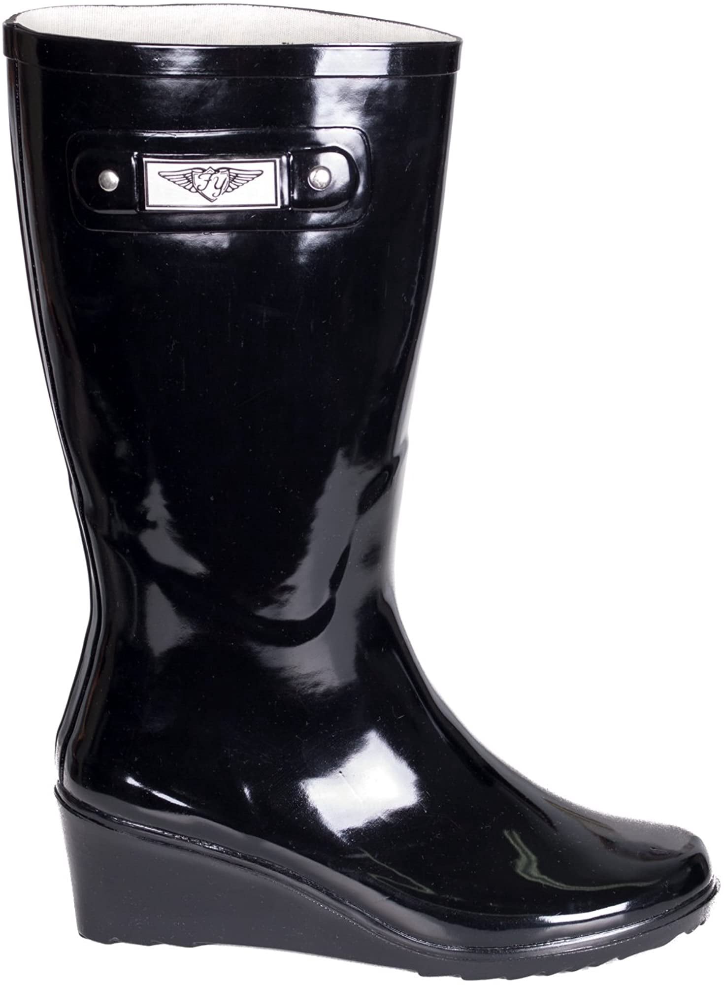 Forever Young Women Wedge Rubber Rain 