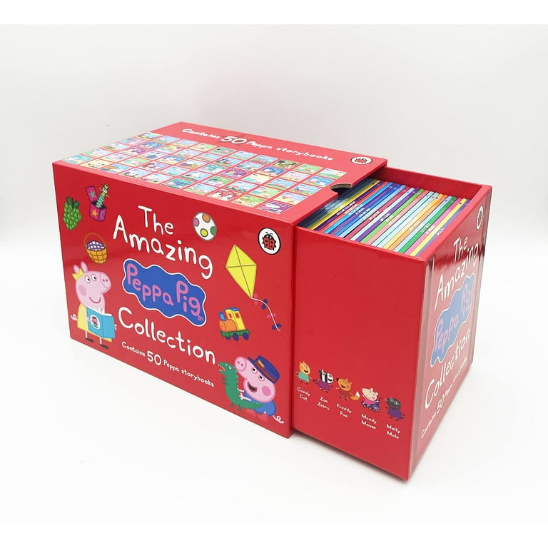 Peppa Pig Amazing Collection: 50 Story Books for Kids in Red