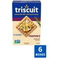 thumbnail image 2 of Triscuit Rosemary & Olive TGF4&nbsp;Oil Whole Grain Wheat Crackers, Lunch Snacks, Bulk Snack Crackers, 6 - 8.5 oz Boxes, 2 of 3