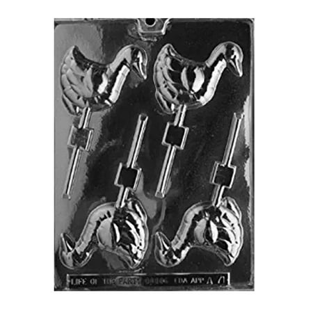 

Candyland Crafts Goose Lolly Chocolate Candy Soap Mold | Molding Chocolate Soap or Plaster - Food Safe Plastic Cake Decoration - A071 - (5 Pack)