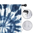 thumbnail image 4 of Blackout Kids Curtains,Blue White Tie Dye Mandala Pattern Childrens Insulated Curtains Set Of 2,Bedroom Essentials,Toddler Room Decor 52"x63", 4 of 5
