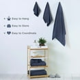 thumbnail image 4 of Martex 6-Piece Towel Set | 100% Cotton Soft & Absorbent Bath Towels | Estate Blue, 4 of 10