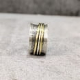 thumbnail image 2 of NEW Spinner Band, Meditation Ring, 925 Sterling Silver Ring, Spinning Thumb Ring, Two Tone Ring, Fidget Ring, Handmade Jewelry, Christmas Oxidized, Womans Band Ring, Anxiety Ring, Mans Band Gifts, 2 of 6