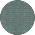 thumbnail image 1 of Ahgly Company Machine Washable Indoor Round Transitional Grey Gray Area Rugs, 7' Round, 1 of 7