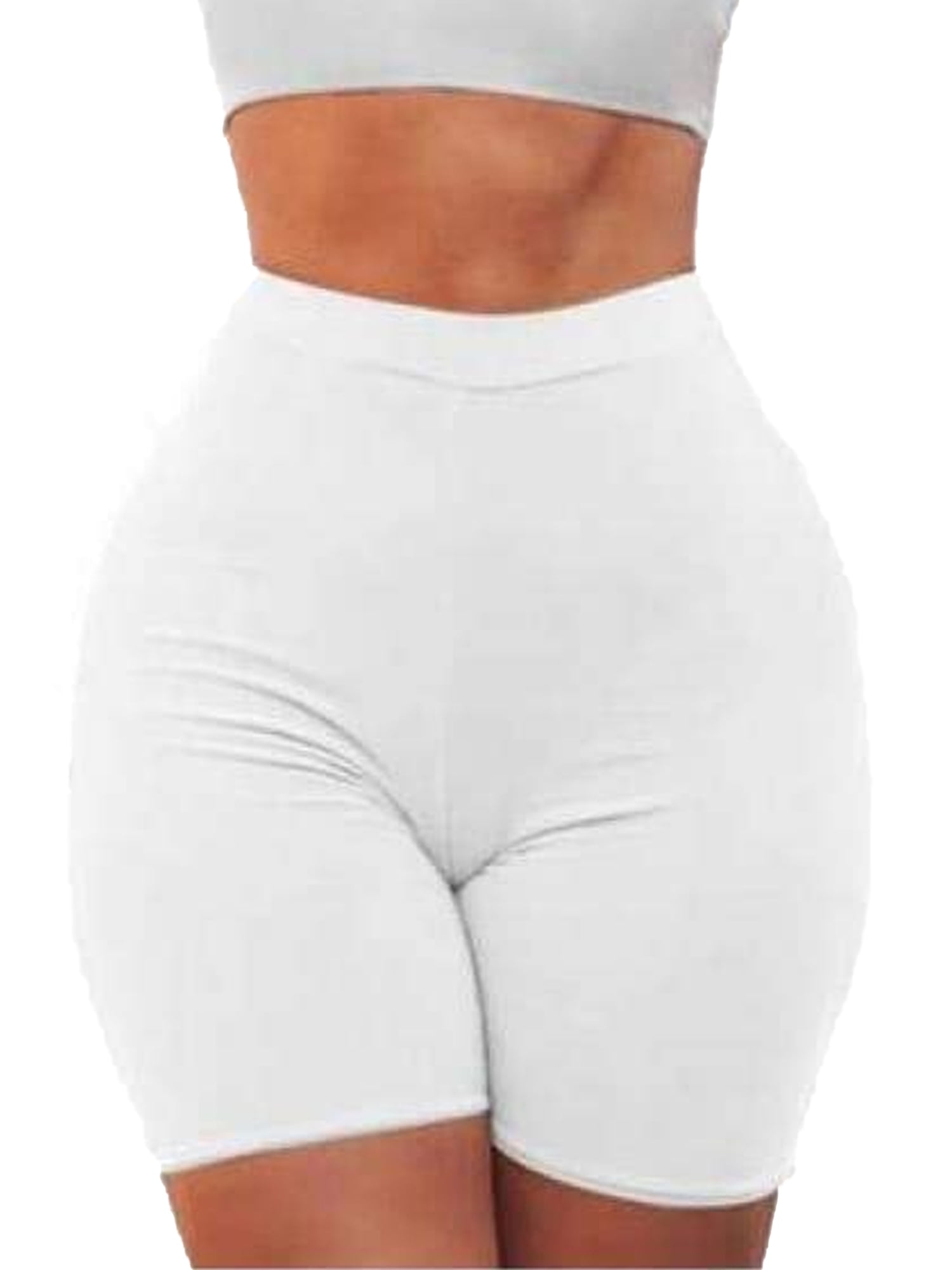 New Ladies Ribbed Stretchy Activewear Dance Gym Yoga Cycling Shorts Tight Pants