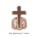 thumbnail image 3 of Unisex Single Tooth Grillz Food Grade Cross Shape Brace Oral Beauty (Oro rosa) Tmvgtek Cuidado Belleza, 3 of 3