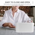 thumbnail image 3 of WRITWAA White PP Material Chest for Home Use Large Capacity Handheld Box with Lid 1Pc, 3 of 8