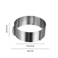 thumbnail image 3 of QTOCIO Baking Supplies, Stainless Steel Round Retractable Ring Cake Mould Adjustable Baking Tools Cake Baking Small Tool, 3 of 6