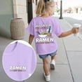 thumbnail image 2 of Gubotare Girl Clothes Girls' Short Sleeve Summer T Shirts Casual Tee Tops Blouse (Light Purple,Size 13-14 Years), 2 of 6