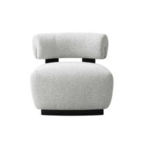 Manhattan Comfort Bartow Accent Chair with Solid Wood Base in Multi-Color