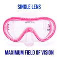thumbnail image 2 of Brybelly SSWI-405 Semi-Dry Diving & Snorkel Set, Pink - Junior, 2 of 7