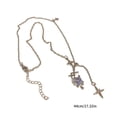 thumbnail image 5 of Gothic Choker Necklace Zircon Heart Pendant Necklaces Irregular Star Clavicle Chain for Women Jewelry, 5 of 14