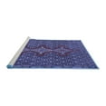 thumbnail image 2 of Ahgly Company Machine Washable Indoor Rectangle Persian Blue Traditional Area Rugs, 2' x 3', 2 of 4
