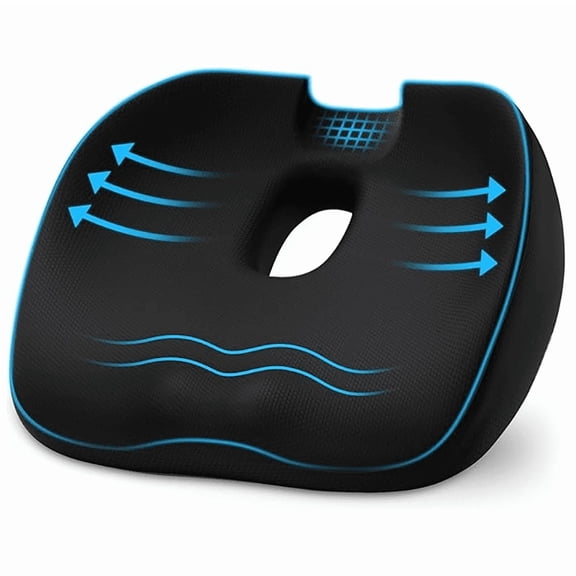 Donut Pillow Hemorrhoids Scientific Center Hole and Tailbone Cutout, Hemorrhoid & Postpartum Cushion for Men and Women, Helps Ease Discomfort from Tailbone, Sciatica,Hemorrhoids, Pregnancy