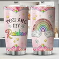 thumbnail image 2 of You Are My Rainbow Tumbler Lesbian Gay Couple Gifts Jewelry Rainbow Design Insulated Stainless Steel Travel Cup 20oz LGBT Coffee Mug LGBTQ Pride Gift For Boyfriend Girlfriend, 2 of 6