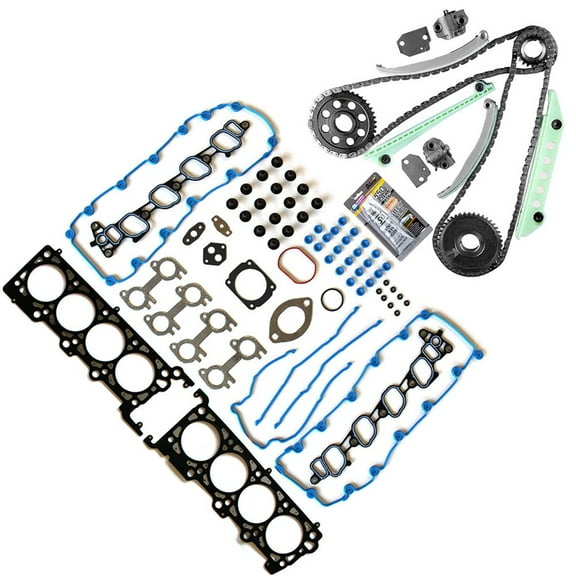 ECCPP Engine Timing Chain Kit Head Gasket Set for 99-00 for Ford Mustang 4.6L SOHC Romeo VIN X Gasket Set Fits select: 1999-2000 FORD MUSTANG GT