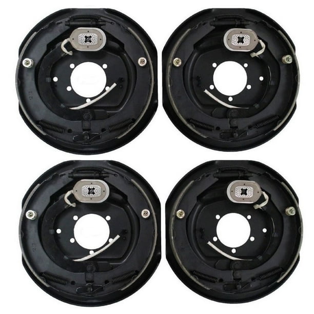 Four 12 in. x 2 in. Electric Brake Trailer Backing Plates (2 Left 2