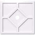 thumbnail image 1 of Ekena Millwork CMP40EY-05000 40 in. OD x 5 in. ID Square Embry Architectural Grade PVC Contemporary Ceiling Medallion, 1 of 1