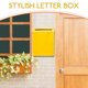 thumbnail image 4 of WASHWEPE Mail Box De Hierro Para Pared Con Retro Amarillo Para Uso Doméstico, 4 of 8
