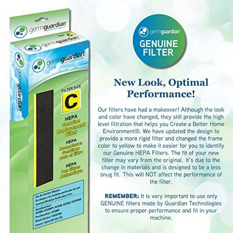 GermGuardian Air Purifier Filter FLT5000 Genuine HEPA Replacement