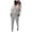 Gray, variant on Jsaierl 2 Piece Oufits for Women Plus Size Fall Long Sleeve Hoodies Sweatshirt and Sweatpants Oversized Sweatsuit Workout Tracksuit Lounge Sets
