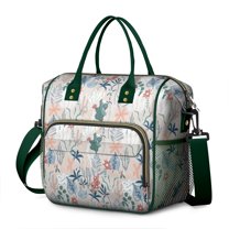 Pioneer Flower Floral Print Pattern Womens Lunch Box for Work,Insulated Large Lunch Bag for Tween and Teen,Loncheras Para Mujer,Leakproof Adult Lunch Bag for Work,Beach,Travel,Picnic,Camping