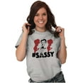 thumbnail image 3 of Retro Betty Boop Hashtag Sassy Women's Graphic T Shirt Tees Brisco Brands X, 3 of 5