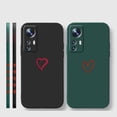 thumbnail image 4 of Case For Xiaomi 13 12 12S 11 11T 10 10S 9 9SE 8 8SE Pro Ultra Lite Colour Simple Liquid Silicone Case Simple Lover Line Art, 4 of 5