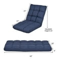 thumbnail image 2 of Gymax Chaise de Jeu Pliante Réglable Chaise de Sol Rembourrée Canapé Paresseux Pliant Réglable Bleu, 2 of 10
