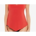 thumbnail image 3 of Magicsuit Women's Solid Taylor Underwire Tankini Swimsuit Orange Size 10, 3 of 3