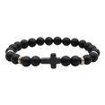 thumbnail image 4 of Birdeem Natural Stone Black Elastic Thread Bracelet Natural Stone Black Elastic Thread Bracelet, 4 of 5