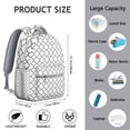 thumbnail image 6 of Geometric Shapes Texture College Backpack, Durable Laptop Bookbag for School Students, Work & Travel, Large Capacity Daypack with Organizer, Great Gift, 6 of 6