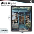 thumbnail image 4 of Stupell Industries Eclectic Book Shop Facade Black Floating Frame Canvas Art, 25 x 31, by LSR Design Studio, 4 of 8