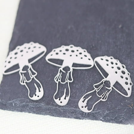 3PCS/LOT DIY Handmade Fashion Mushroom Accessories Stainless Steel Statement Jewelry Trendy Gifts Bijoux Charms Pendant