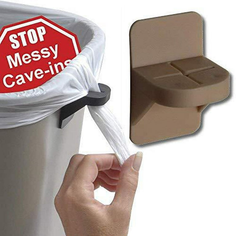 PlasticMill Trash Bags Cinch, Beige, 2 Pack, To Hold Garbage Bags In Place.  