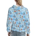 thumbnail image 7 of Haiem Cartoon Rocket With Space for Women's Fashion Hoodies & Sweatshirts with Kangaroo Pocket,Hooded Sweatshirt with Eye-catching Drawstrings-Large, 7 of 7