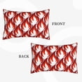 thumbnail image 4 of Haiem Pillowcase for Hair and Skin Queen - Fire Symbols Printed Soft Pillowcase with Envelope Closure-16"x24", 4 of 9