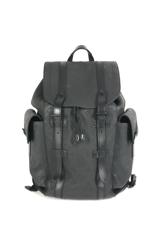 Pre-Owned LOUIS VUITTON M55699 Taurillon Monogram Christopher MM Backpack in Leather,... (Good)