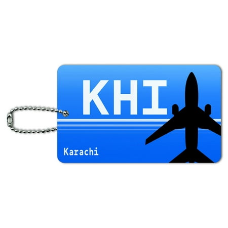 Graphics and More Karachi Pakistan - Quaid-E-Azam International (KHI) Airport Code ID Card Luggage